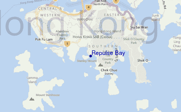 mapa de localização de Repulse Bay