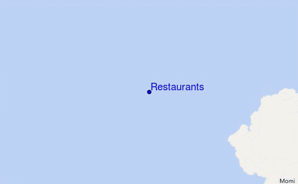 mapa de localização de Restaurants