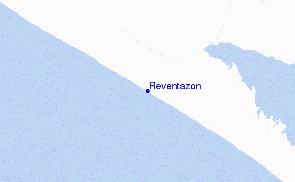 mapa de localização de Reventazon