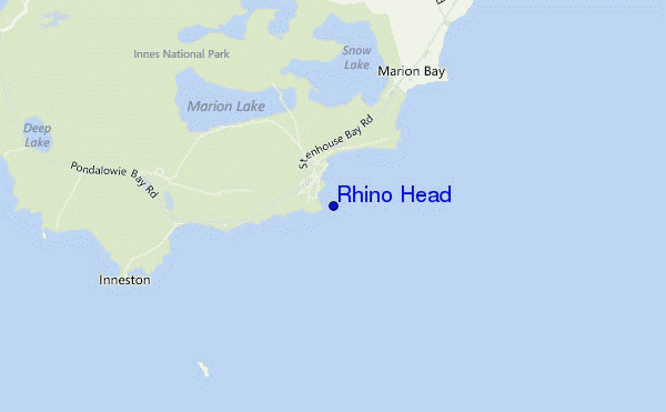 mapa de localização de Rhino Head