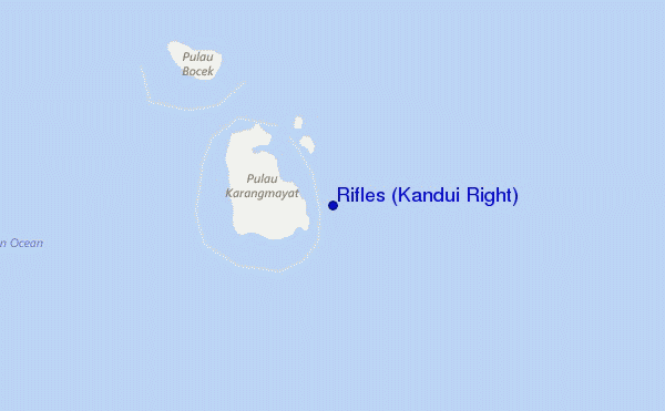 mapa de localização de Rifles (Kandui Right)