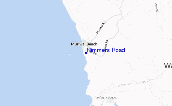 mapa de localização de Rimmers Road