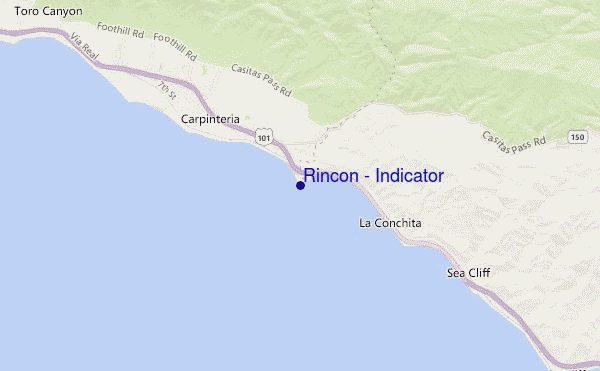 mapa de localização de Rincon - Indicator