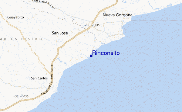 mapa de localização de Rinconsito