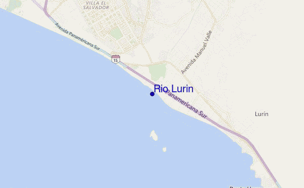 mapa de localização de Rio Lurin
