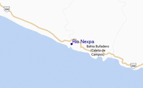 mapa de localização de Rio Nexpa