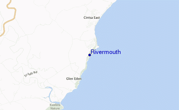 mapa de localização de Rivermouth