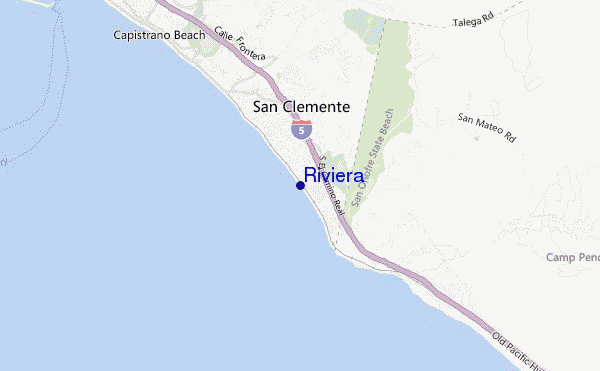 mapa de localização de Riviera