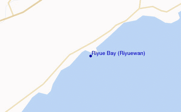mapa de localização de Riyue Bay (Riyuewan)