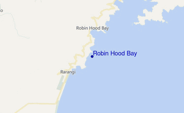 mapa de localização de Robin Hood Bay
