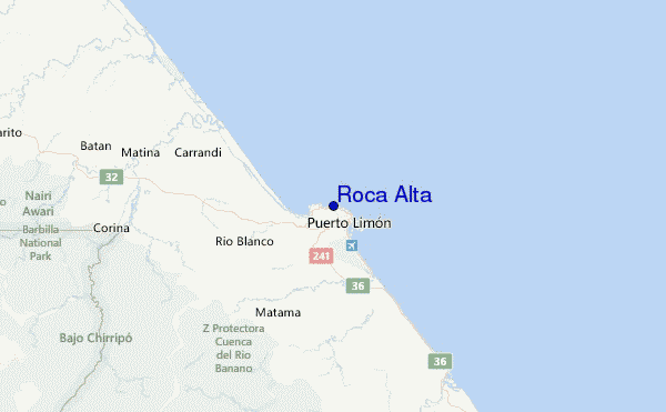 Roca Alta Location Map
