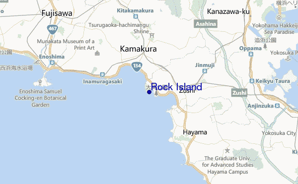 mapa de localização de Rock Island