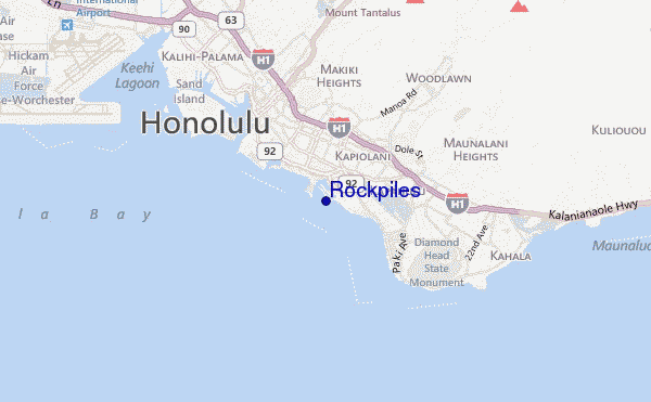 mapa de localização de Rockpiles
