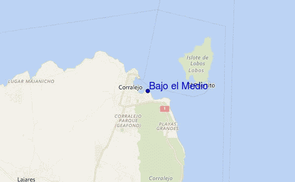 mapa de localização de Bajo el Medio