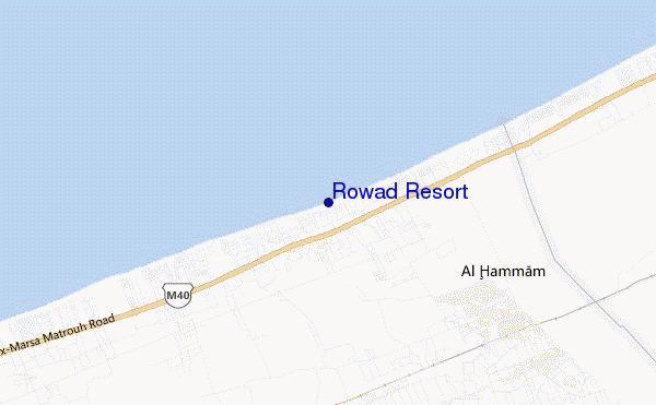 mapa de localização de Rowad Resort