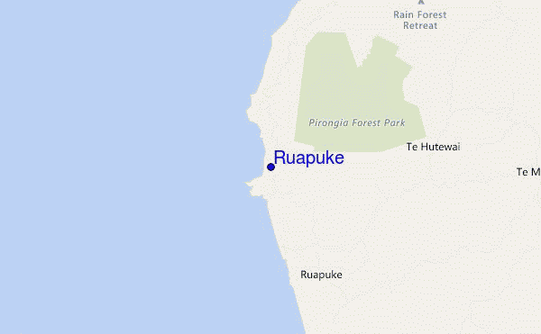 mapa de localização de Ruapuke
