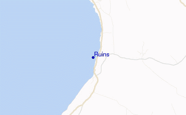 mapa de localização de Ruins