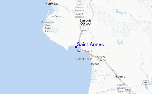 Saint Annes Location Map