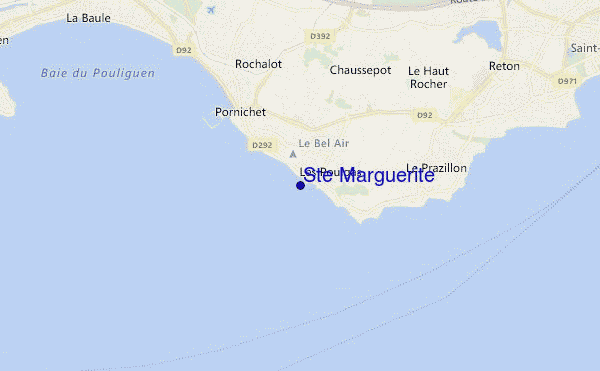 mapa de localização de Ste Marguerite