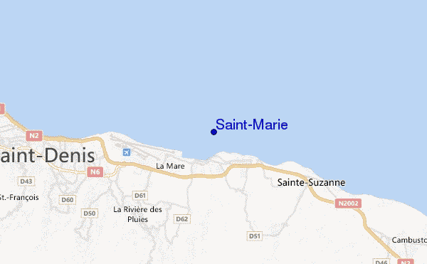mapa de localização de Saint-Marie