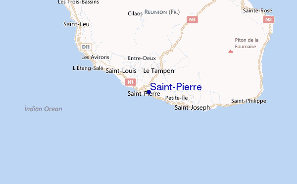 Saint-Pierre Location Map