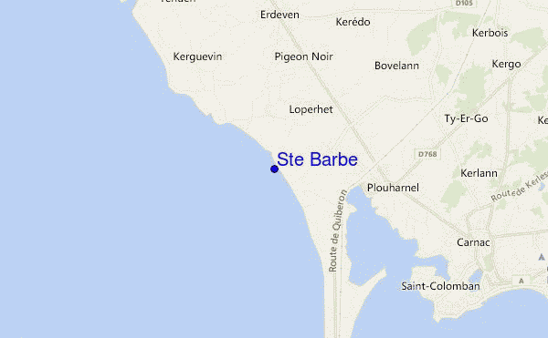 mapa de localização de Ste Barbe