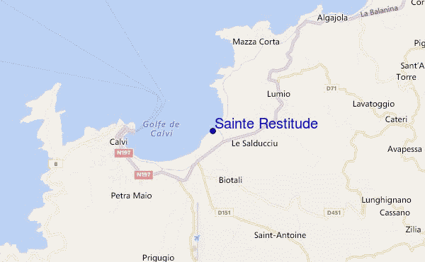 mapa de localização de Sainte Restitude