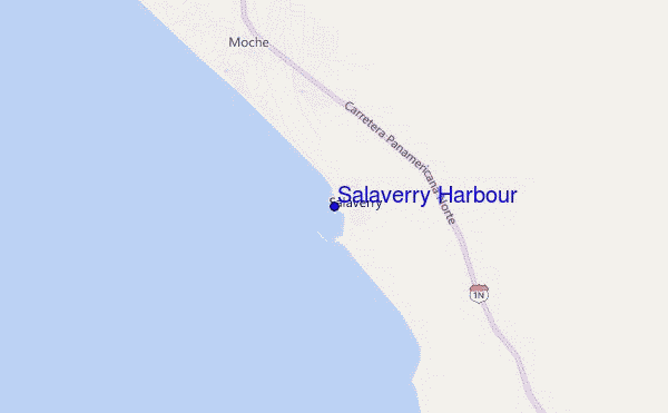 mapa de localização de Salaverry Harbour
