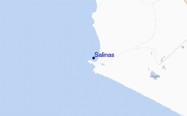 mapa de localização de Salinas