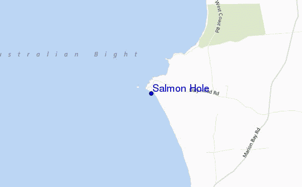 mapa de localização de Salmon Hole