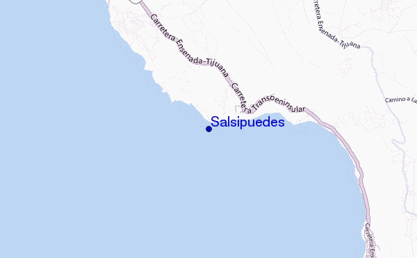 mapa de localização de Salsipuedes