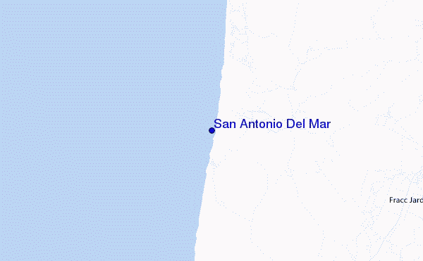 mapa de localização de San Antonio Del Mar