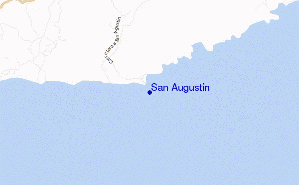 mapa de localização de San Augustin