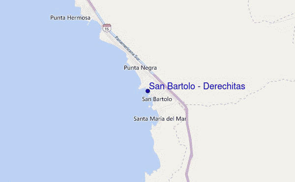 mapa de localização de San Bartolo - Derechitas