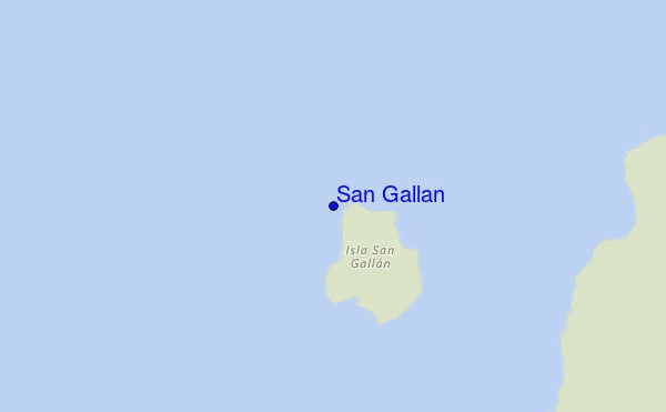 mapa de localização de San Gallan