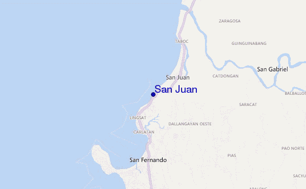 mapa de localização de San Juan