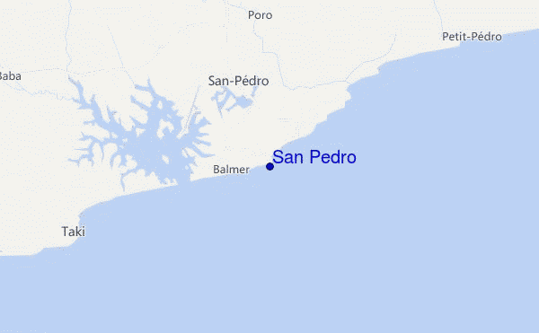 mapa de localização de San Pedro
