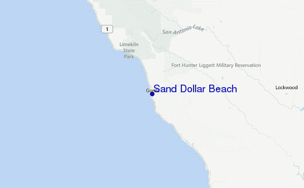 Sand Dollar Beach Location Map