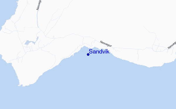 mapa de localização de Sandvik