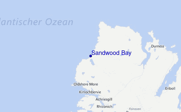 Sandwood Bay Location Map