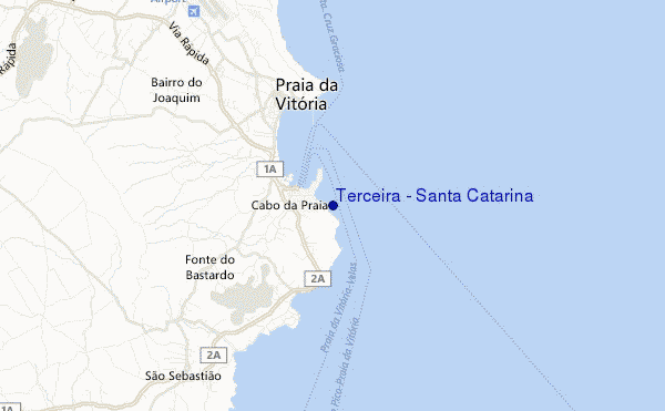 mapa de localização de Terceira - Santa Catarina