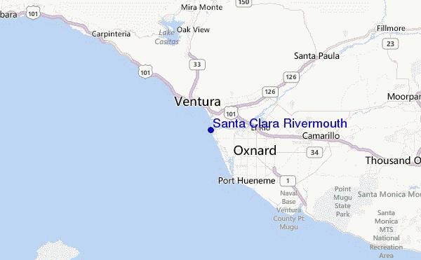 Santa Clara Rivermouth Location Map