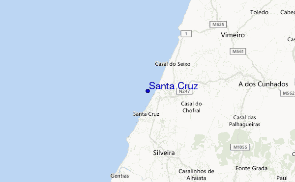 mapa de localização de Santa Cruz