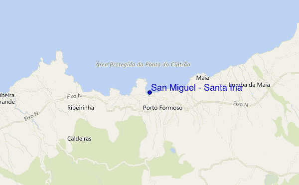 mapa de localização de San Miguel - Santa Iria