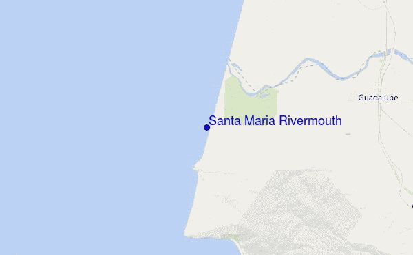 mapa de localização de Santa Maria Rivermouth