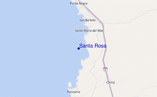 mapa de localização de Santa Rosa