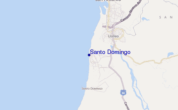 mapa de localização de Santo Domingo