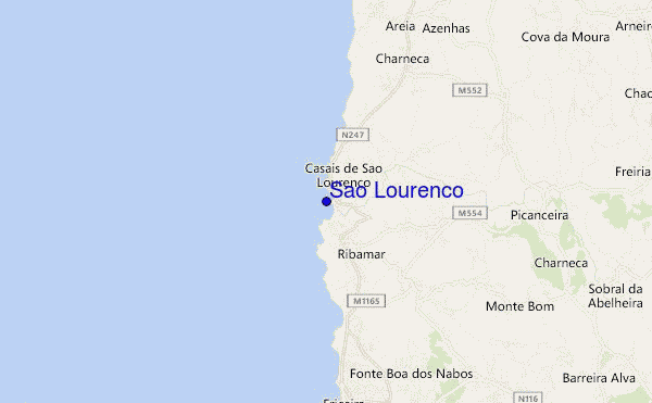 mapa de localização de Sao Lourenço