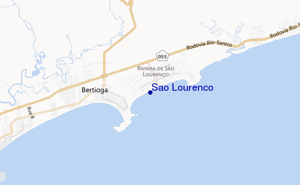 mapa de localização de Sao Lourenco