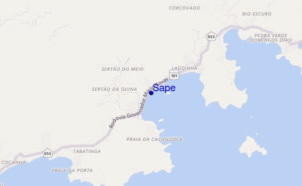 mapa de localização de Sapê